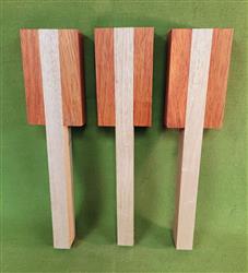Spoon Carving Blanks - Mohogany & Padauk 11 1/4" Set of 3 ~ Kiln Dried ~ $34.99 #06